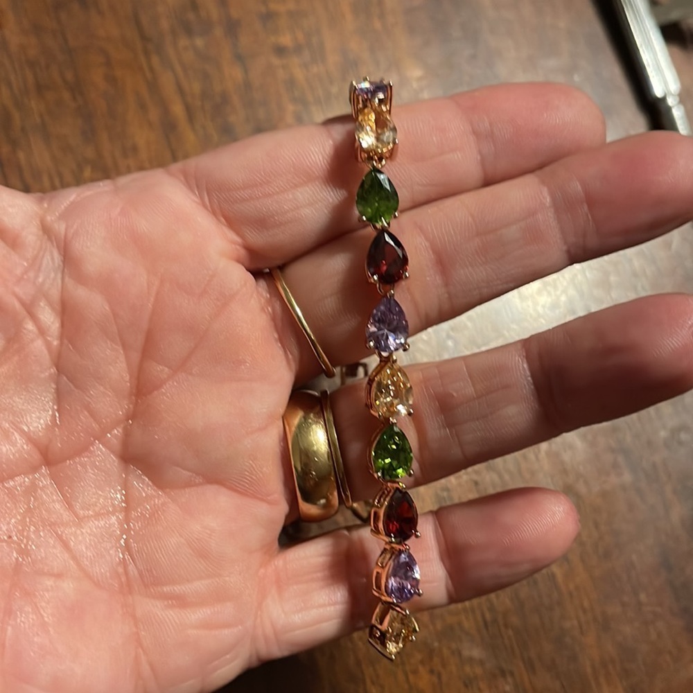 Vintage Rare Birthstone bracelet excellent condition. - Picture 3 of 6